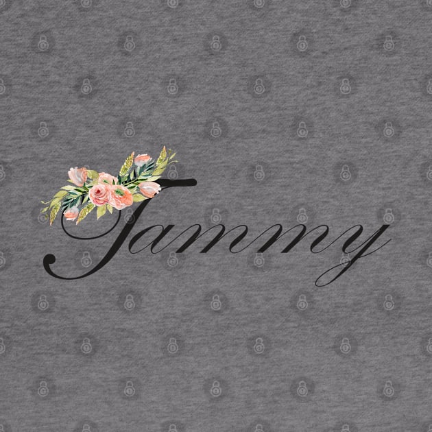 Tammy name lettering flowers by NeedsFulfilled